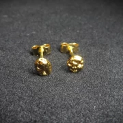 Nugget Ohrstecker 24 Karat