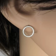 Ohrringe Kreis Silber
