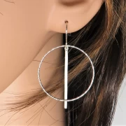 Ohrringe Kreis mit Stab