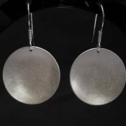 Ohrringe Silber matt gebürstet