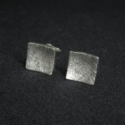 Ohrstecker quadratisch Silber
