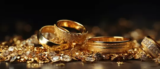 Sonderanfertigung; Ohrstecker gehämmert 750er Gold, einzeln, ca. 4 mm